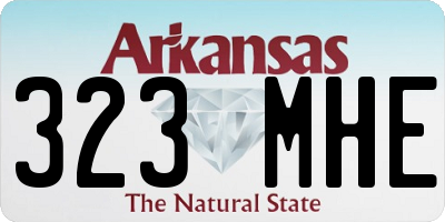 AR license plate 323MHE
