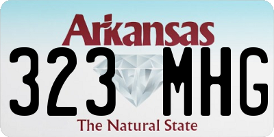 AR license plate 323MHG