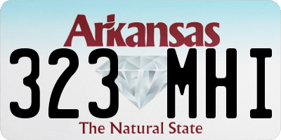 AR license plate 323MHI
