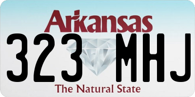 AR license plate 323MHJ