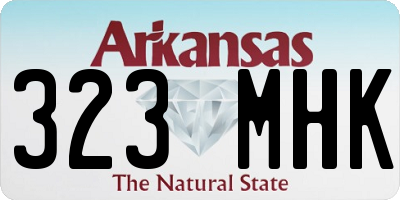 AR license plate 323MHK