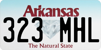 AR license plate 323MHL