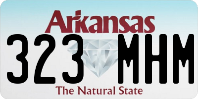 AR license plate 323MHM