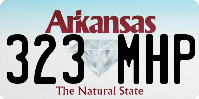 AR license plate 323MHP