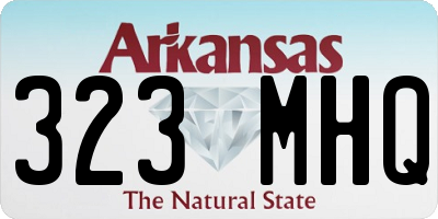 AR license plate 323MHQ