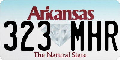 AR license plate 323MHR