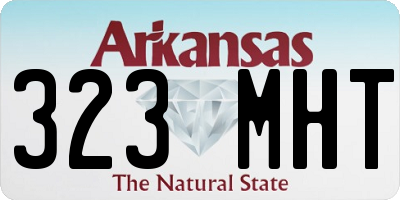 AR license plate 323MHT