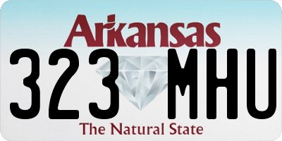 AR license plate 323MHU