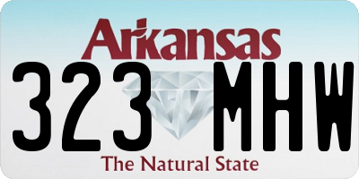 AR license plate 323MHW
