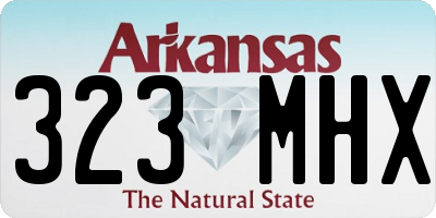 AR license plate 323MHX