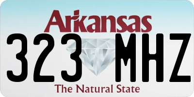AR license plate 323MHZ