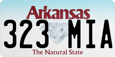 AR license plate 323MIA