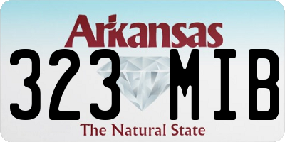 AR license plate 323MIB