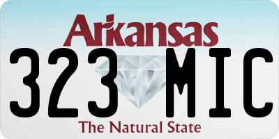 AR license plate 323MIC