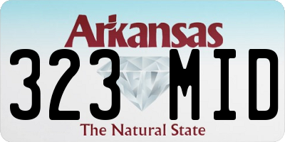 AR license plate 323MID