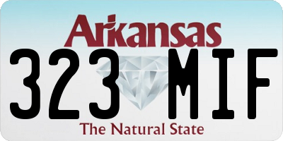 AR license plate 323MIF