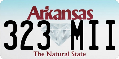 AR license plate 323MII
