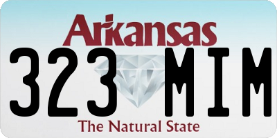 AR license plate 323MIM