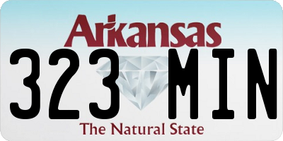 AR license plate 323MIN