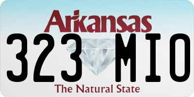 AR license plate 323MIO