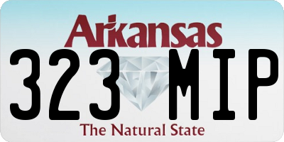 AR license plate 323MIP