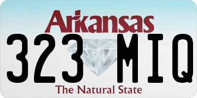 AR license plate 323MIQ