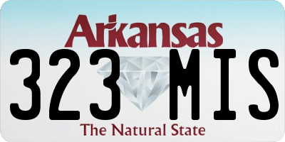AR license plate 323MIS