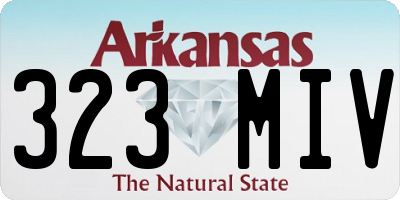 AR license plate 323MIV