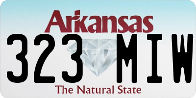 AR license plate 323MIW