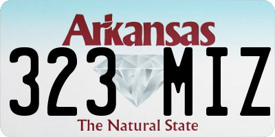AR license plate 323MIZ