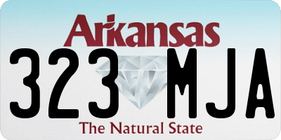 AR license plate 323MJA