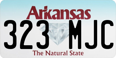 AR license plate 323MJC