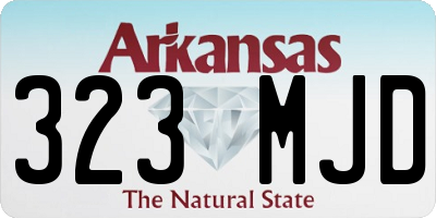 AR license plate 323MJD