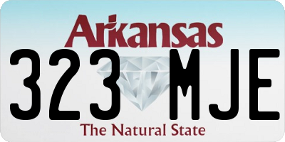 AR license plate 323MJE