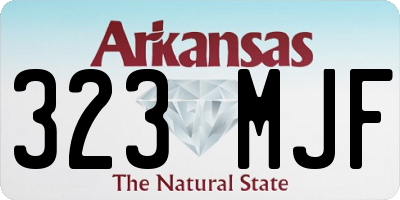 AR license plate 323MJF