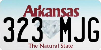 AR license plate 323MJG