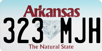 AR license plate 323MJH