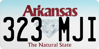 AR license plate 323MJI