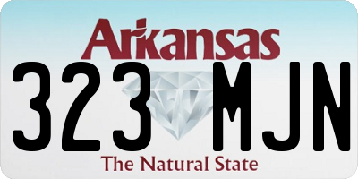 AR license plate 323MJN