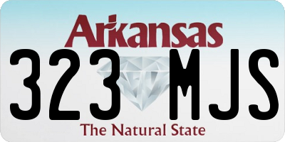 AR license plate 323MJS
