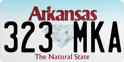 AR license plate 323MKA
