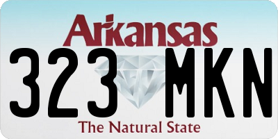 AR license plate 323MKN