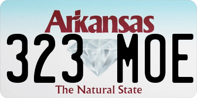 AR license plate 323MOE