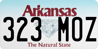 AR license plate 323MOZ