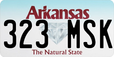 AR license plate 323MSK