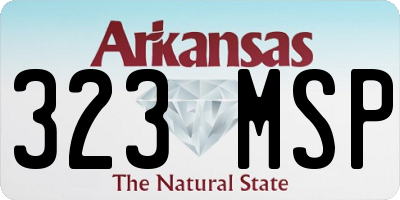 AR license plate 323MSP