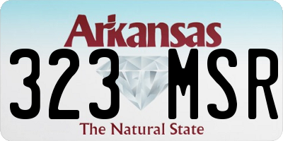 AR license plate 323MSR