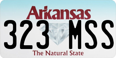 AR license plate 323MSS