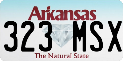 AR license plate 323MSX