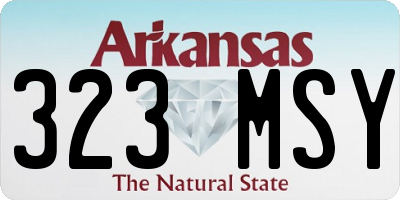 AR license plate 323MSY